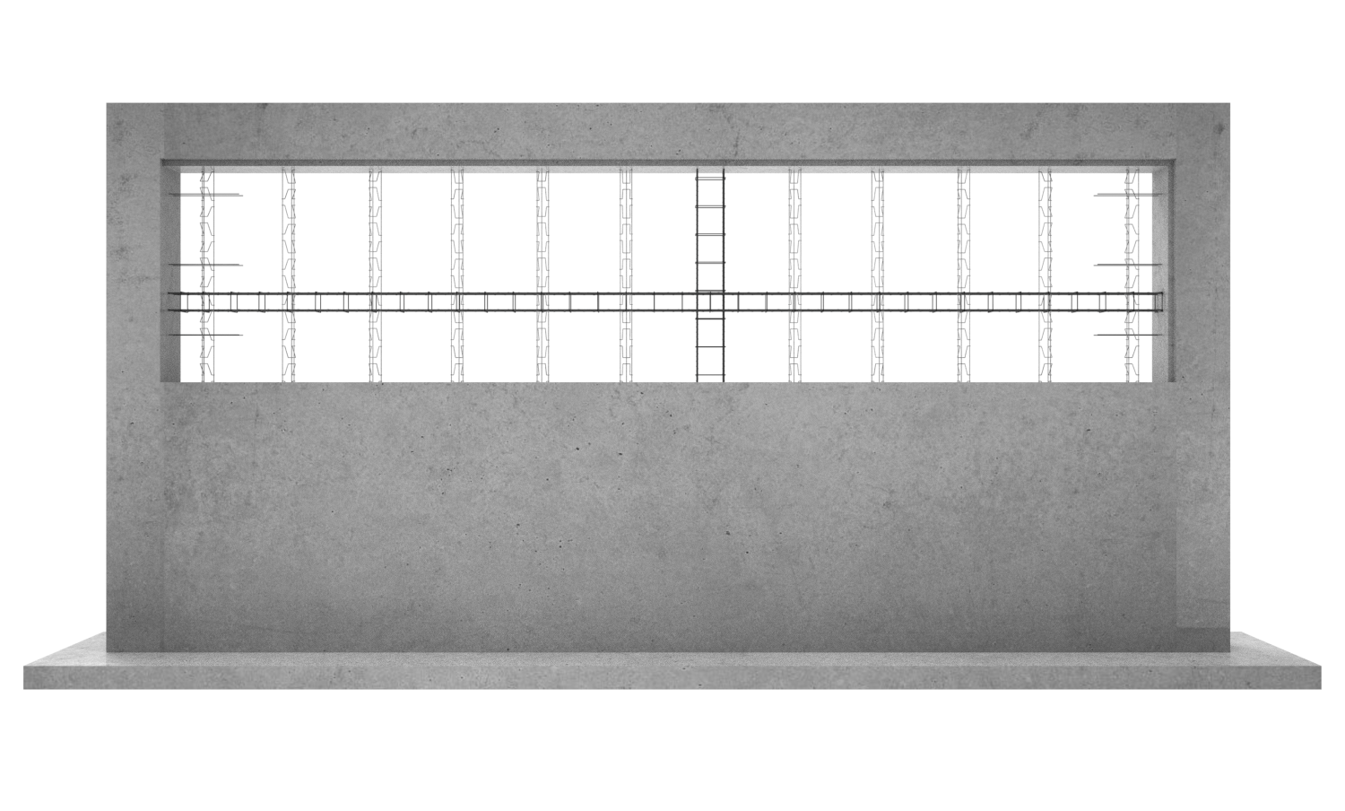 梯形桁架轻质混凝土一体化灌浆墙体产品展示