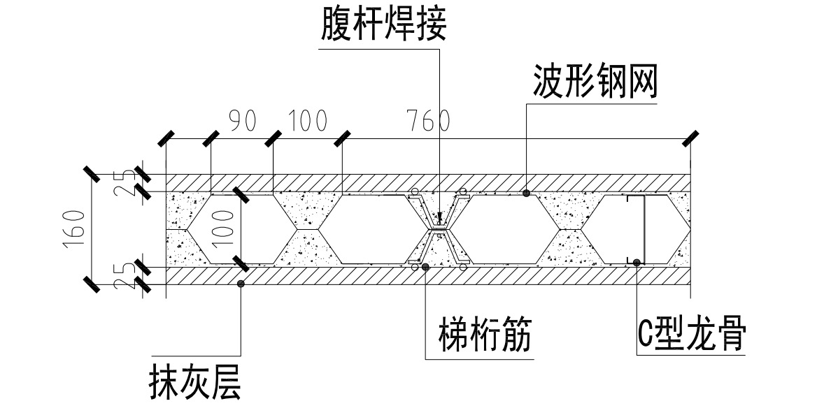 160mm墙体构造